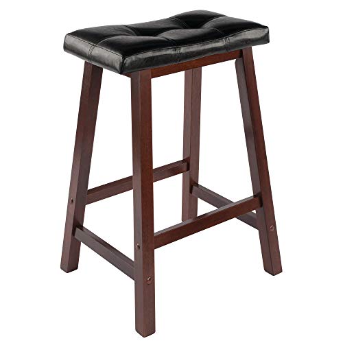 Winsome Mona Stool, 24", Antique Walnut - Image 5