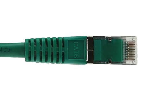 Miniatura 3 de SFCable, cable de conexión moldeado CAT6 550MHz (SSTP) blindado de 5.9 ft, color verde