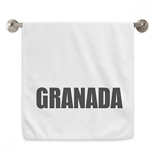 Serviette moelleuse Grenade Espagne blanche débarbouillette 13x29 pouces pour visage - 2