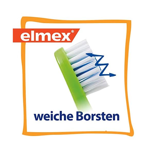 Elmex Kinder Set mit Zahnpasta & 6 Zahnbürsten - besonderer Kariesschutz für Milchzähne, 2 - 6 Jahre – Bild 11