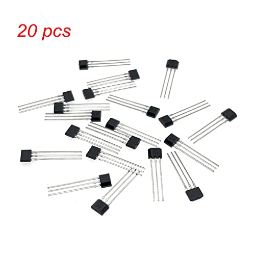 JZK 20 Stück TO-92S Bipolarer Hall Effekt Sensor 3 pin 41F Magnetdetektor SS41F 3-poliger Hall-Sensor 41F Hall Sensor Chip 3-polig 3-pin