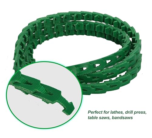 Image of 10FT Power Twist V-Belt 1 /2-Inch x 10 Feet A Type, Adjustable Link V - Belt for Lathes, Drill Press, Table Saws and Other Woodworking Tools-4L or A Profile, 1 /2 inch Width, 120 inch Length