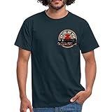 Das hochwertig verarbeitete, gerade geschnittene Herren-T-Shirt von Gildan mit rundem Halsausschnitt ist für Maschinenwäsche bei 30°C geeignet