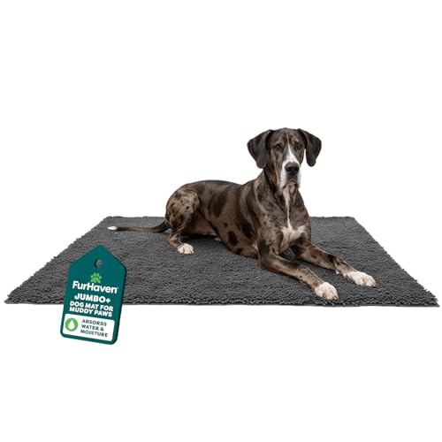 Furhaven 60" x 48" Highly Absorbent Dog Door Mat for