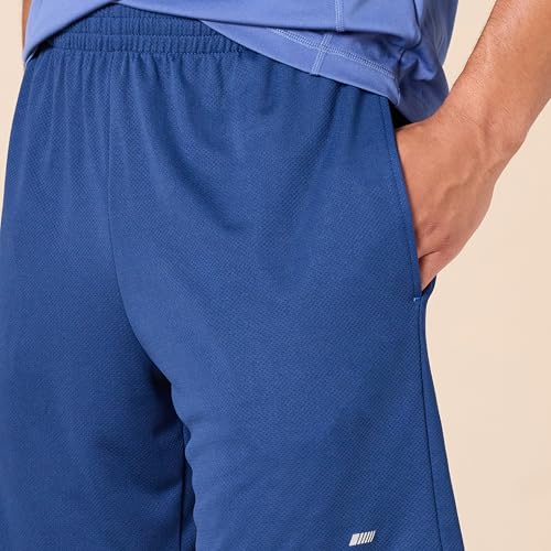 Amazon Essentials Men's Athletic Basketball Gym,Performance Tech Loose-Fit Training Shorts, Pack of 2, Burgundy/Navy, Large - Image 4
