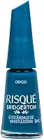 Esmalte Azul Risqué Bridgerton O Escândalo De Whistledown Cremoso 8ml