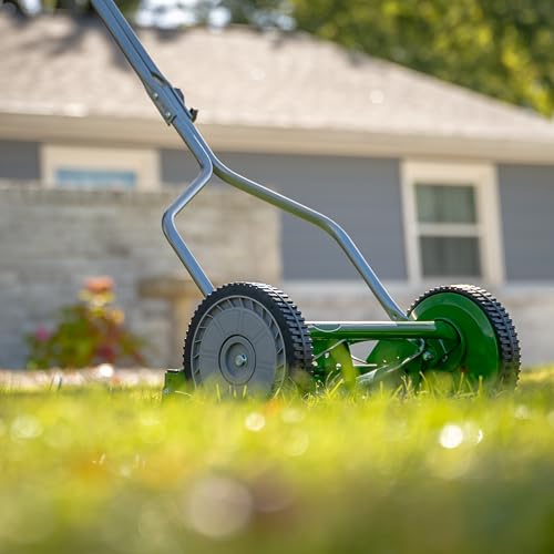 Image of Scotts 304-14S 14-Inch 5-Blade Push Reel Lawn Mower, Green