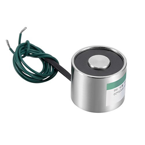 uxcell Electroimán de Elevación Eléctrico DC12V 50N Fuerza 25x20mm