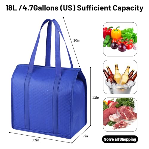 Reusable 10-Pack Foldable Thermal Bags