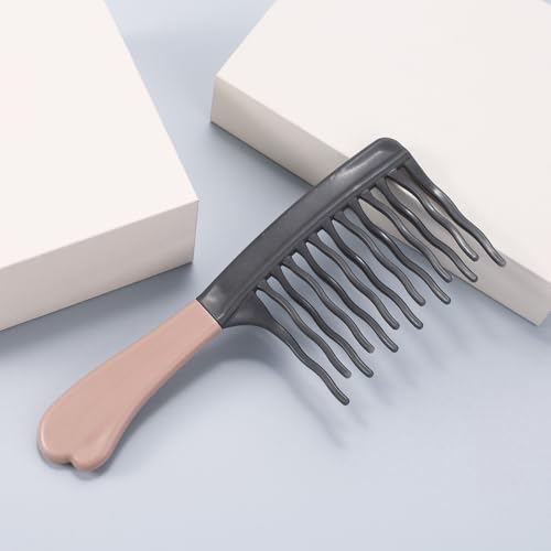 Peine desenredante dientes anchos para cabello rizado miniatura 3