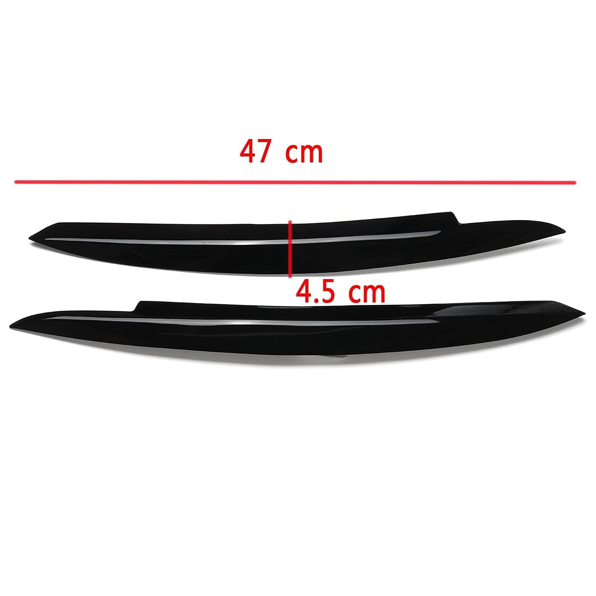 Faros Ceja para VW Golf 6 MK6 GTI GTR 2008-2013,Faros Cejas Cabeza de pestañas Cejas de Faros Accesorios