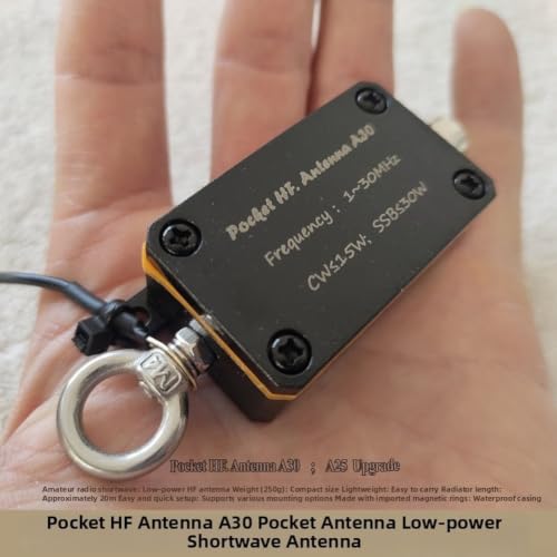 Antena baja HF 1-30MHz impermeable elimina ruido en receptor onda corta 4