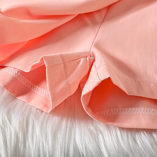 Camisas para meninos tamanho 8 para meninas de verão sem mangas cor sólida com nervuras shorts roupa