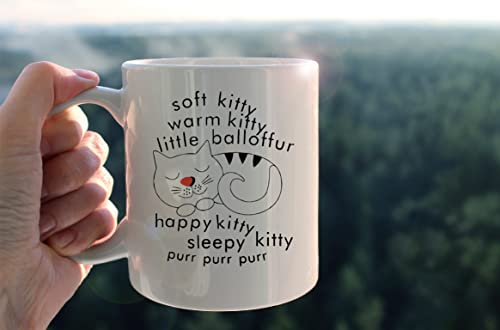 Taza de cerámica Kunlisa 11 onzas diseño gatito miniatura 3