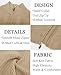 PJ PAUL JONES Mens Sweater Cardigan Full Zip Knitted Long Sleeve Sweaters Stand Collar Textured Cardigan for Fall Winter Khaki M