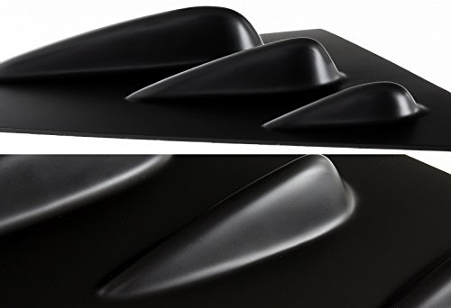 HYPERSPEED ABS Side Window Louvers Air Vent Scoop Shades Cover Blinds 2PCS Compatible with Subaru WRX STI 4-DR 2015 2016 2017 2018 2019 2020 2021, Car Mods Accessories Replacement Parts (Matte Black)