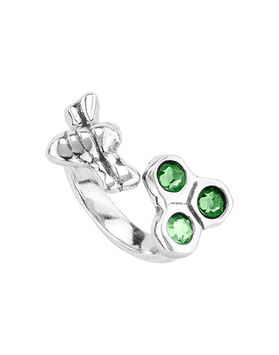 Bague en alliage et argent sterling avec cristaux, le cadeau idéal