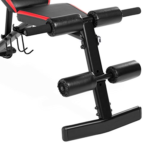 Cap Barbell Fm-Cs104B Cap Strength Utility Bench With Dumbbell Holders,Black/Red #TOP3