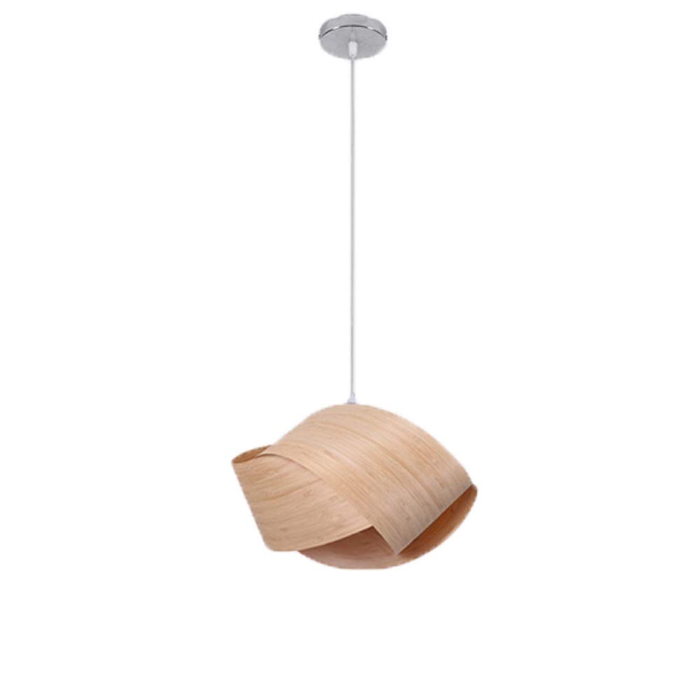 SXECAEPS Modern creative chandelier Simple Creative Retro Wooden Hanging Lantern Restaurant Pendant Lamps Light Antique Droplight Veneer Wicker Rattan Farmhouse Adjustable E27 Edison