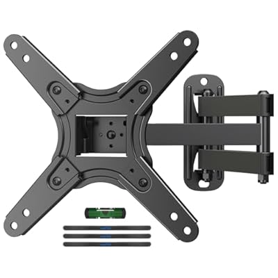Suptek Full Motion TV Monitor Wall Mount for Most 13-42 Inch LED LCD Flat Curved Screen TVs & Monitors, Articulating Arms Swivel Tilt Extension Rotation, Max VESA 200x200mm up to 44lbs, MA1345