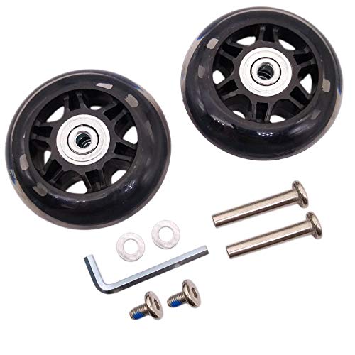 2Set OD 70mm Luggage Suitcase Replacement Wheels Axles Repair Wrench