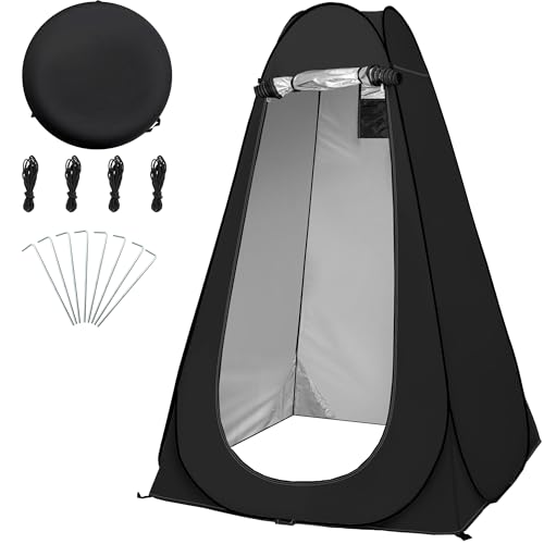 OUUTMEE Portable Folding Toilet Tent Outdoor Changing Clothes Tent Outdoor Privacy Tent Pop-up Shower Tent Beach Dressing Room with Carry Bag Suitable for Shower/Toilet/Camping/Beach