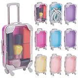 UNICRAFTALE 10 Stück 5 Farben Mini Koffer Für Partygeschenke 4.05"X2.63" Geschenkboxen Kunststoff Bonbonboxen Winzige Verpackungsbehälter Aufbewahrungsbehälter Reisegepäck Für Geburtstagsfeiern