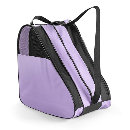 YEENAIV Mochila para Patines Bolsa Patines para Guardar, Bolsas para Patine de Patinaje sobre Hielo Niña Bolsa Linea Guardar Patne, Apto Tanto para Hombres como para Mujeres (Morado)