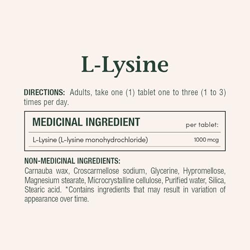 Nature's Bounty L-Lysine - 1000 mg - 60 Tablets - image 3
