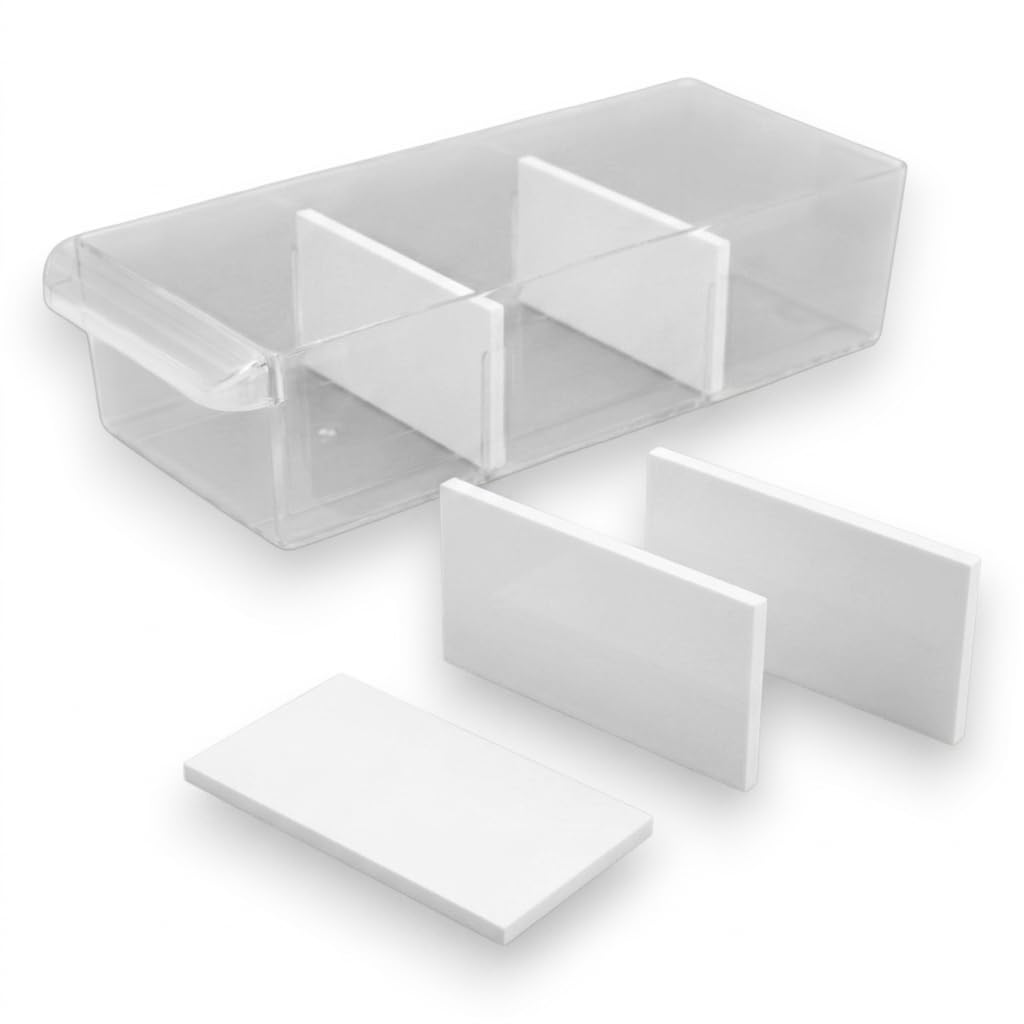 Set di divisori compatibili con cassetti Stanley 1-93-980 1-93-981 1-93-978 – divisorio organizer per cassetti (60, bianco, grande 109 x 50 mm)
