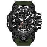 ⌚Trend & Fashion - montre électronique tendance pour hommes, double affichage électronique en quartz, avec une apparence à la mode et simple et des fonctions pratiques. Il existe de nombreuses couleurs, décontractées, stables, jeunes et énergiques, et divers styles parmi lesquels vous pouvez choisir.