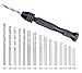 Pin Vise Hand Drill with Twist Drill Bits 31 Pack