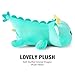 Onsoyours Chubby Dragon Stuffed Animal Adorable Plushies Soft Huggable Plush Pillow Kawaii Cute Dragon Plushie Toy for Kids (Cyan Dragon, 10