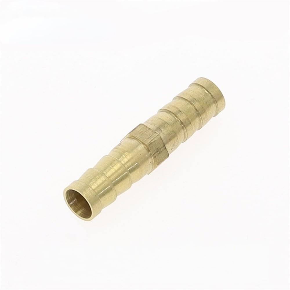 Vvw&Liu 1Pcs Brass Straight Hose Pipe Fitting Equal Barb 4Mm 5Mm 6Mm 8Mm 10Mm 12Mm 19Mm 25Mm Copper Barbed Coupler Connector Ada