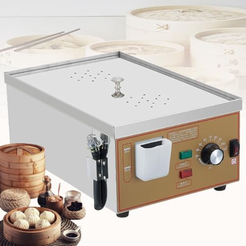 Commercial Electric Food Steamer - 2/4/6-Hole Multi-Tier Steaming Machine, Adjustable 30-110°C Temperature, Independent Water Supply for Efficient Cooking