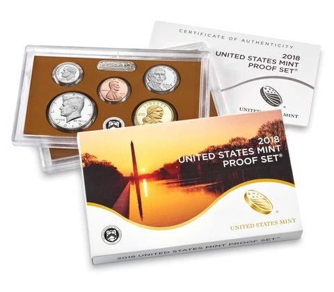 2018 S proof 2018 S 10 Coin Clad Proof Set in OGP with COA Proof proof