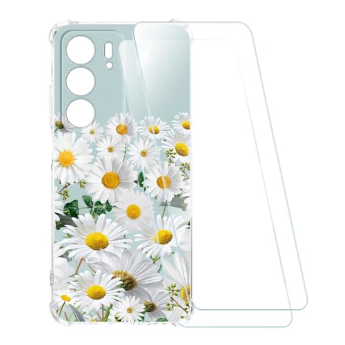 ESACMOT �v�����g�P�[�X + 2�������K���X�t�B���� OPPO P3 Lite 4G RMX5300 �Ƃ̌݊�������, �Ռ��z���\�t�g�J�o�[ HD�N���A (�� 5)