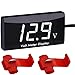 Greluma 1 Pc Voiture Voltmètre Numérique étanche DC 12V LED Affichage Numérique Voltmètre pour Voiture Moto Tension Voltmètre Jauge avec Pinces de Fil