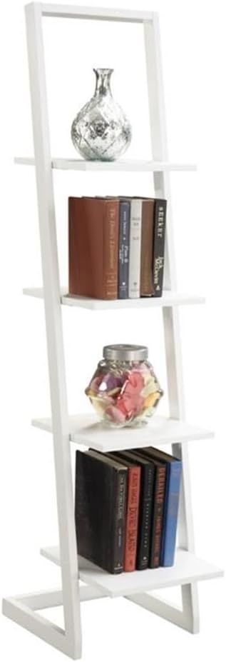 Convenience Concepts Designs2Go 4 Tier Ladder Bookshelf, Black / Cherry