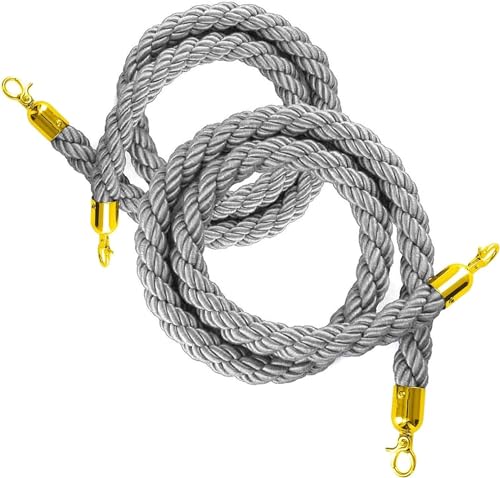 Corde de barrière rétractable pour structurer les files d'attente et accès