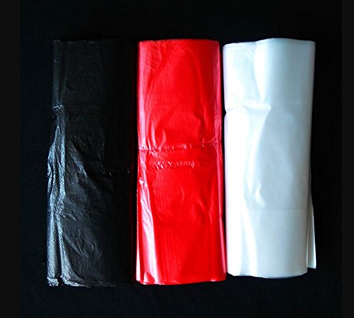 LazyMe Lot De 100 Sacs D'épicerie En Plastique Blanc Avec Poignée Robuste Pour T-shirt - Taille Standard De Supermarché - 30,5 X 50,8 Cm, BLANC