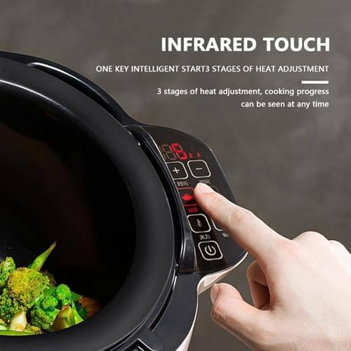 Multifunktionale Pfannenrührmaschine,um 360 ° drehbare Maschine zum gebratenen Reis in Trommelform,6-l-Küchenmaschine für den gewerblichen Gebrauch,Kochmaschine für Pfannenrührpfanne 7 Multifunktionale Pfannenrührmaschine,um 360 ° drehbare Maschine zum gebratenen Reis in Trommelform,6-l-Küchenmaschine für den gewerblichen Gebrauch,Kochmaschine für Pfannenrührpfanne