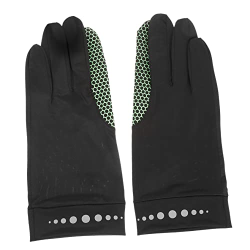 JOINPAYA 1pair Uv Fingerless Gloves for Women Lightweight Breathable Portable Biking and Fishing Gloves - Shock-Absorbing Design for Outdoor Activities Honeycomb