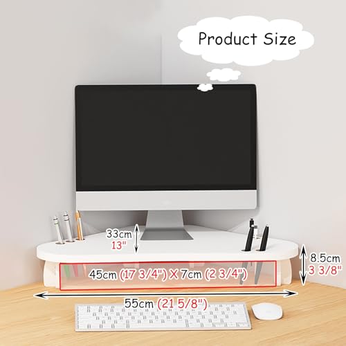 Support de moniteur d'angle triangulaire avec gestion des câbles pour bureau d'étude - 6