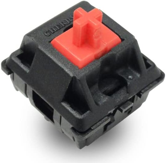 Another close-up of a CHERRY MX Silent Red mechanical switch