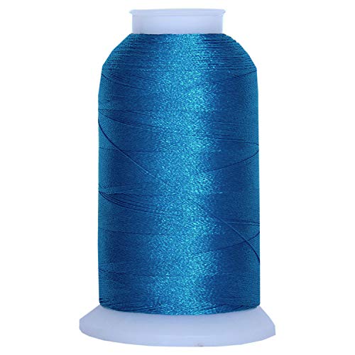 Image of ThreadArt Polyester Machine Embroidery Thread, 1000M 40wt, Sea Blue 1177