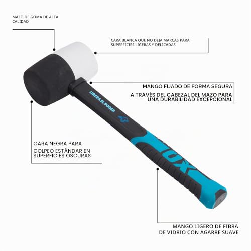 Miniatura 2 de Ox Tools Combination Rubber Mallet - 24 Oz