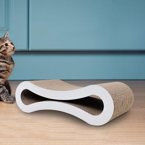Griffoir en carton pour chat avec surface résistante anti-stress