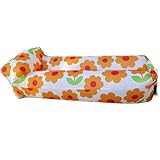 Rwoora Inflatable Couch for Camping,Inflatable Lounger Air Sofa Chair,Portable Festival Couch for Outdoor, Beach, Hiking, Picnics, Music Festivals (Sunflower)