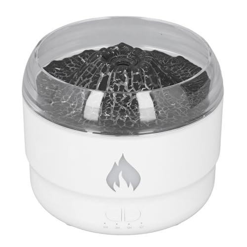 Difusor aromático eléctrico con luz LED colorida y efecto llama